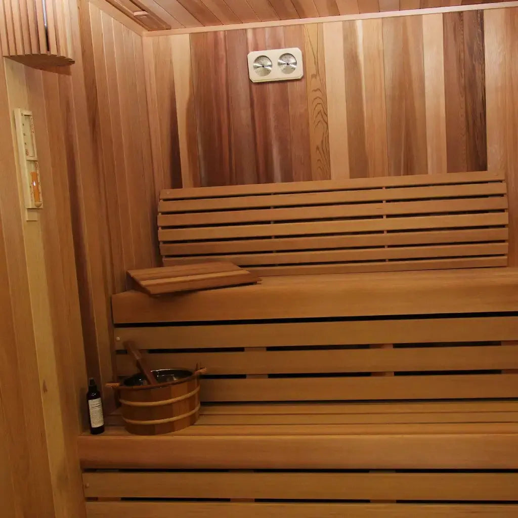 Carbon Smart Saunas - 7' x 9' x 8' - by Finnish Sauna Builders Finnish Sauna Builders
