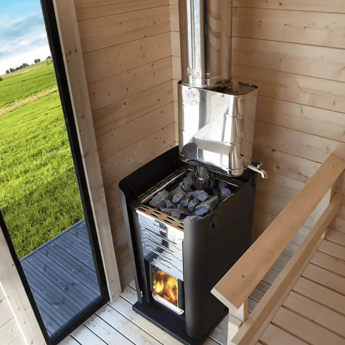 Harvia Pro 26 WKPR26M Wood Burning Sauna Stove - Finnish Sauna Builders Finnish Sauna Builders