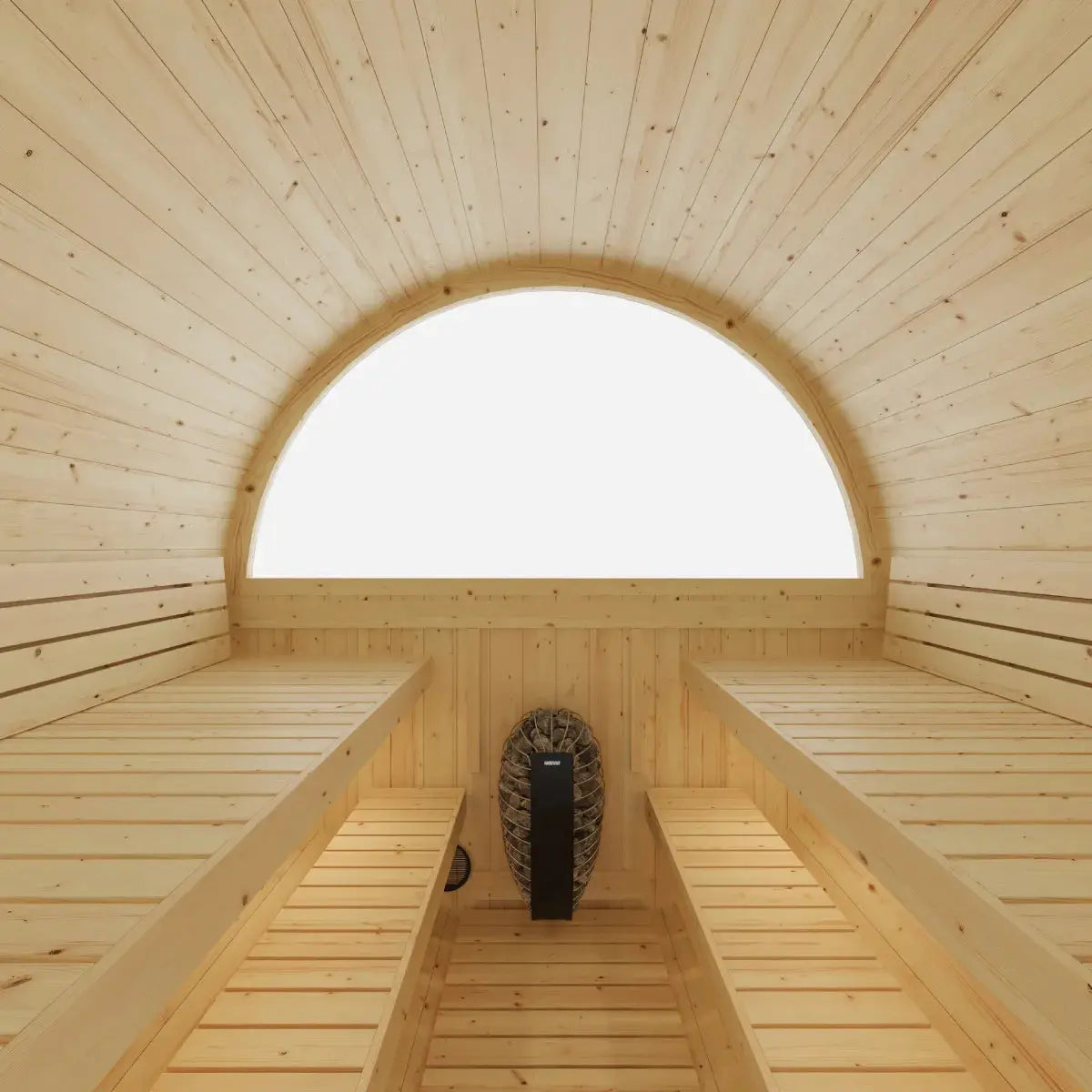 Helsinki Finnish Barrel Sauna with Terrace and WiFi Heater - Finnish Sauna Builders Finnish Sauna Builders