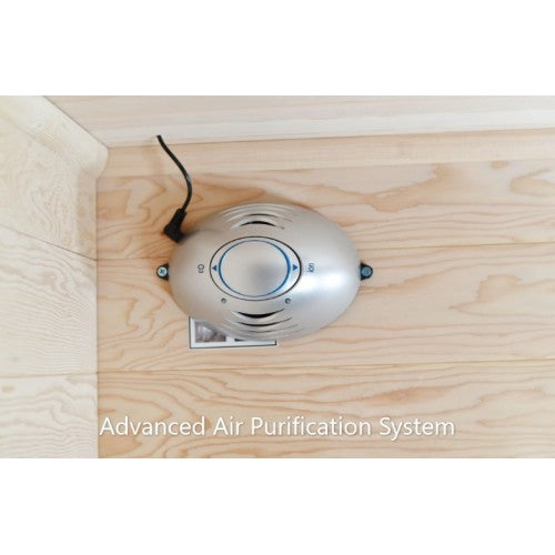 Sunray Sierra 2-Person Infrared Cedar Sauna with Carbon Heaters