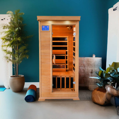 Sunray Sierra 2-Person Infrared Cedar Sauna with Carbon Heaters
