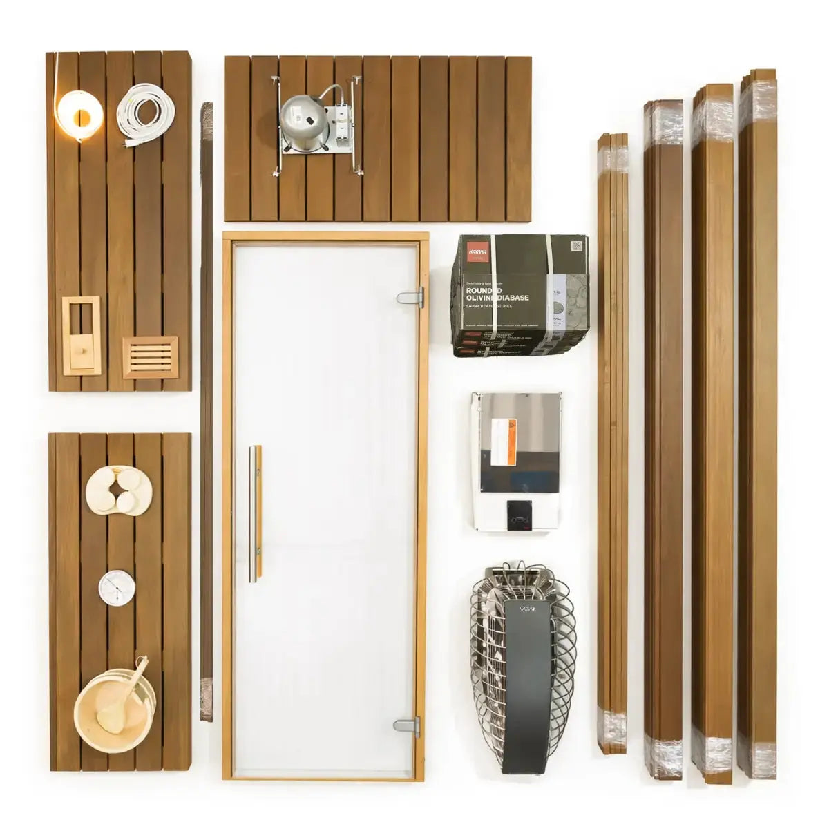 Carbon Smart Saunas - 6' x 8' x 8' - by Finnish Sauna Builders Finnish Sauna Builders