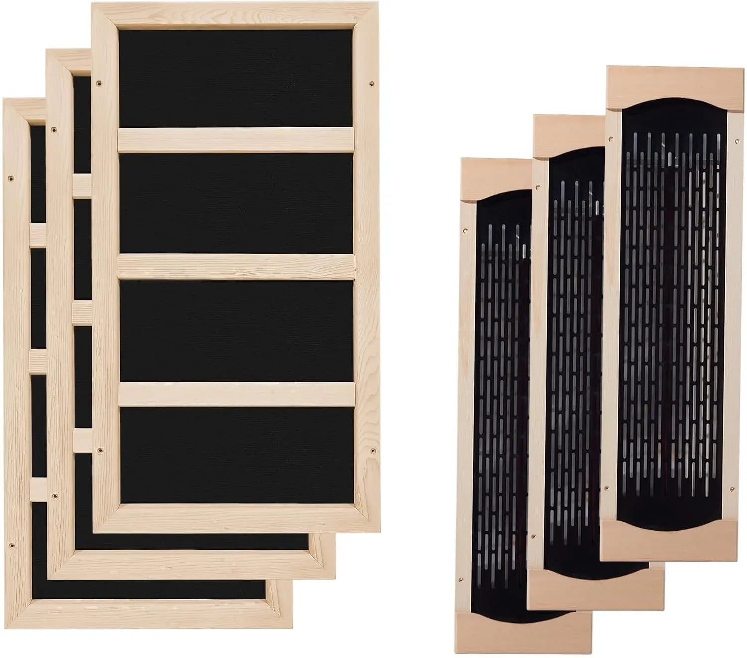 3PCS 150 Watt Infrared Sauna Heating Plate 120V, Sauna Accessories， 3PCS 350 Watt Infrared Sauna Heating Tube 120V