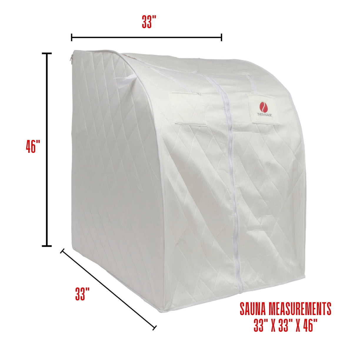 Thera360 Plus Portable Infrared Sauna – White Therasage