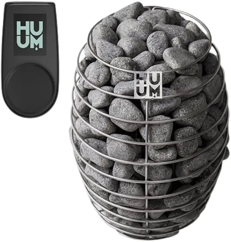 Drop Series Sauna Heater with UKU Control Bundles (Sauna Stones Inlcuded) (6Kw - Local - Black)