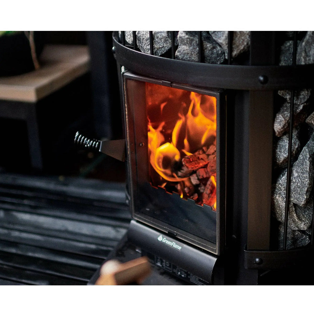 Harvia Legend 240 Greenflame Wood Burning Sauna Stove - Finnish Sauna Builders Finnish Sauna Builders