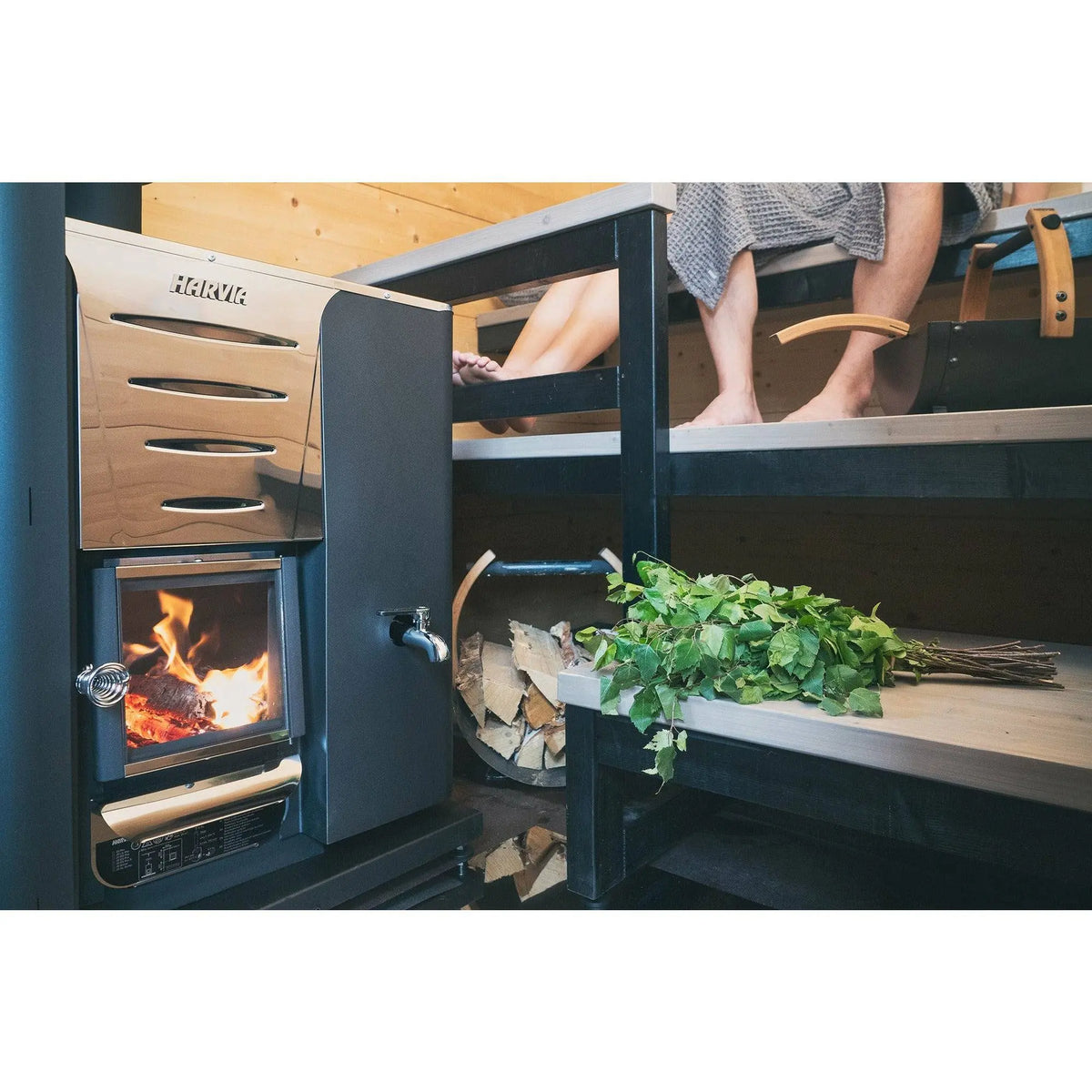 Harvia Pro 20 Ls Wood Burning Sauna Stove With Water Tank - Finnish Sauna Builders Finnish Sauna Builders