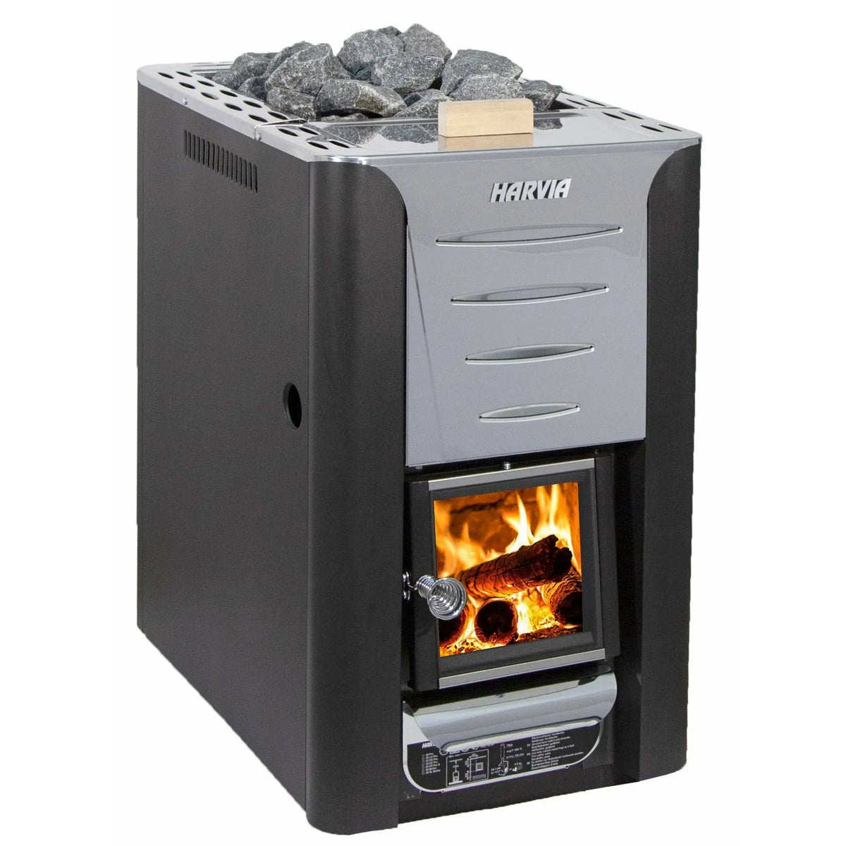 Harvia Pro 20 Es Pro Wood Burning Sauna Stove With Water Tank - Finnish Sauna Builders Finnish Sauna Builders