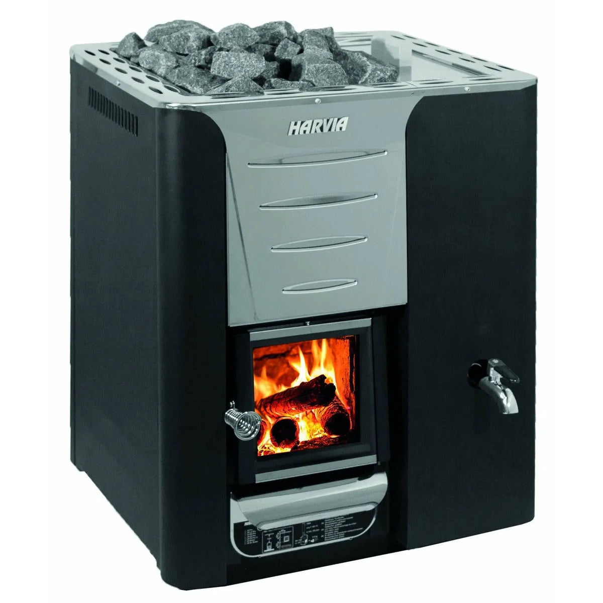 Harvia Pro 20 Rs Wood Burning Sauna Stove With Water Tank - Finnish Sauna Builders Finnish Sauna Builders