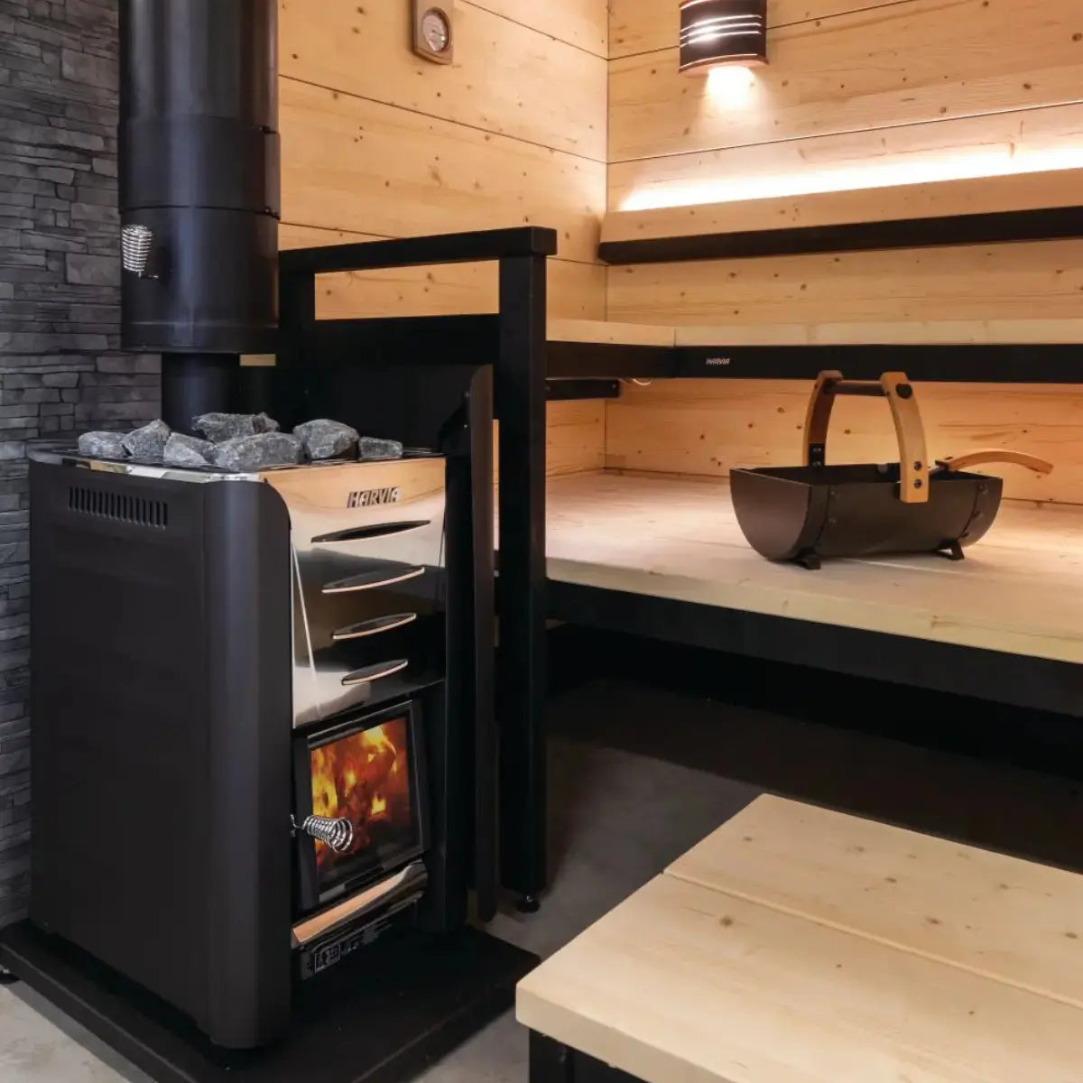 Harvia Pro 20 WKPR20M Wood Burning Sauna Stove - Finnish Sauna Builders Finnish Sauna Builders