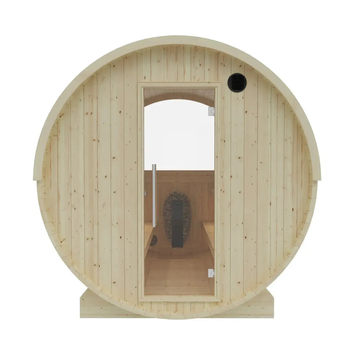 Tampere Finnish Barrel Sauna with WiFi Heater - Finnish Sauna Builders Finnish Sauna Builders