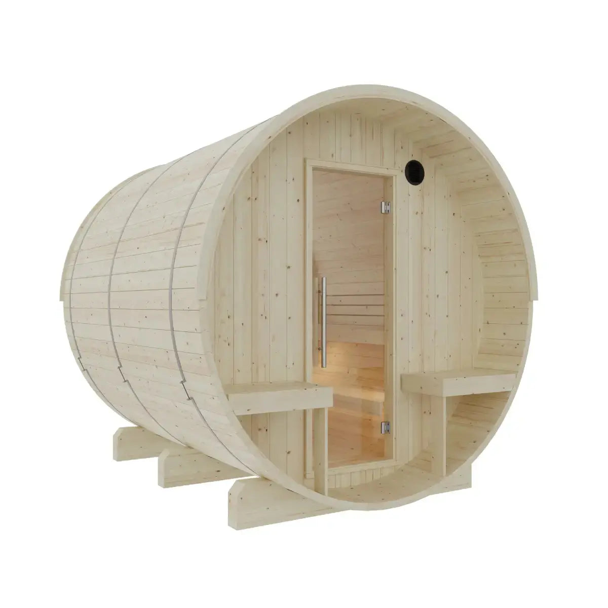 Turku Finnish Barrel Sauna with Terrace and WiFi Heater - Finnish Sauna Builders Finnish Sauna Builders