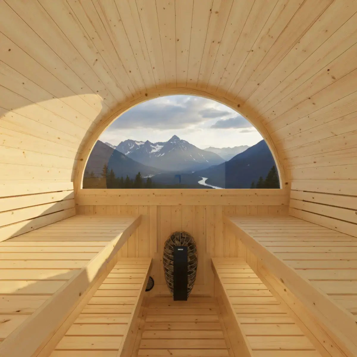 Turku Finnish Barrel Sauna with Terrace and WiFi Heater - Finnish Sauna Builders Finnish Sauna Builders