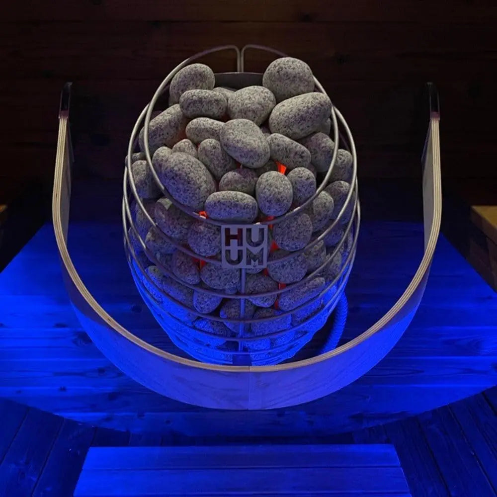 Drop Series Sauna Heater with UKU Control Bundles (Sauna Stones Inlcuded) (6Kw - Local - Black)