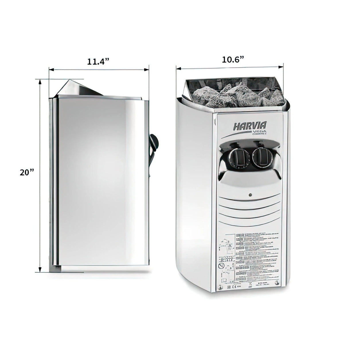 Harvia Vega Compact 3500 3.5KW Sauna Heater with Built-in Control - Finnish Sauna Builders Finnish Sauna Builders