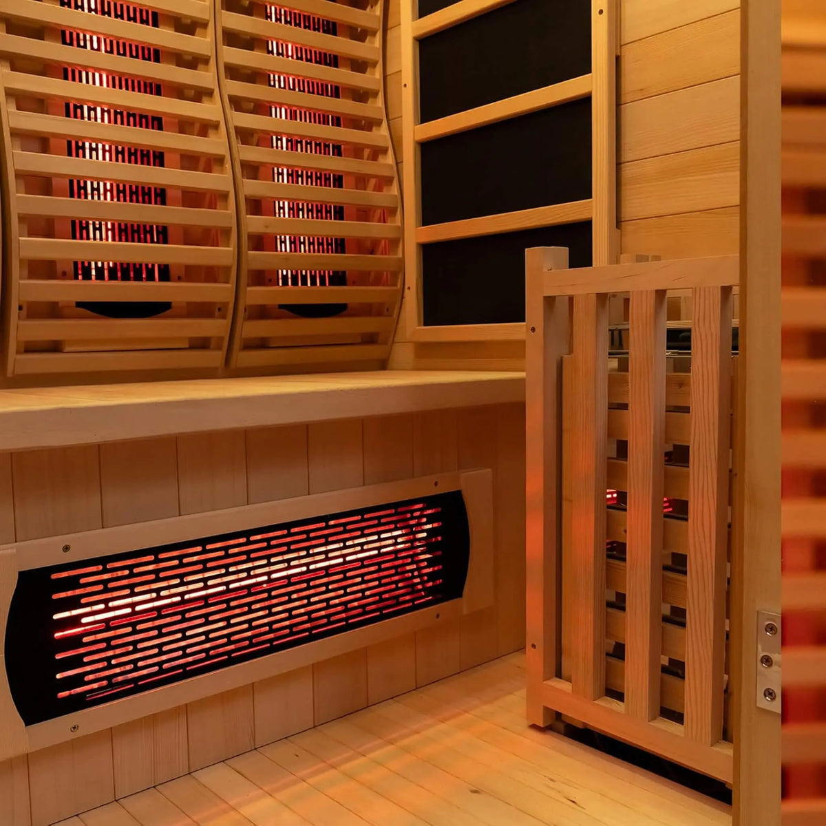 Luma 2-Person Indoor Hybrid Sauna Room With Infrared And 3.5KW Steam Heater [Made-To-Order] (SAK83750) SAKSBY WHOLESALE