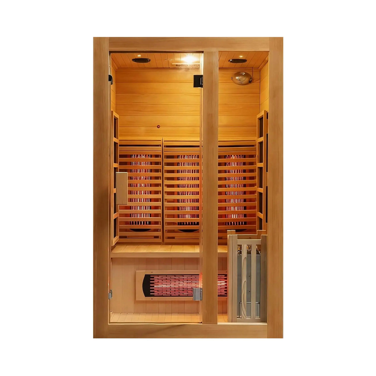 Luma 2-Person Indoor Hybrid Sauna Room With Infrared And 3.5KW Steam Heater [Made-To-Order] (SAK83750) SAKSBY WHOLESALE