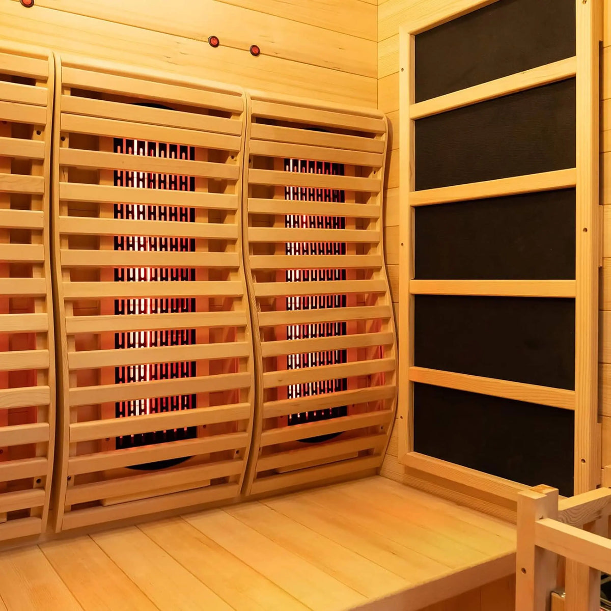 Luma 2-Person Indoor Hybrid Sauna Room With Infrared And 3.5KW Steam Heater [Made-To-Order] (SAK83750) SAKSBY WHOLESALE