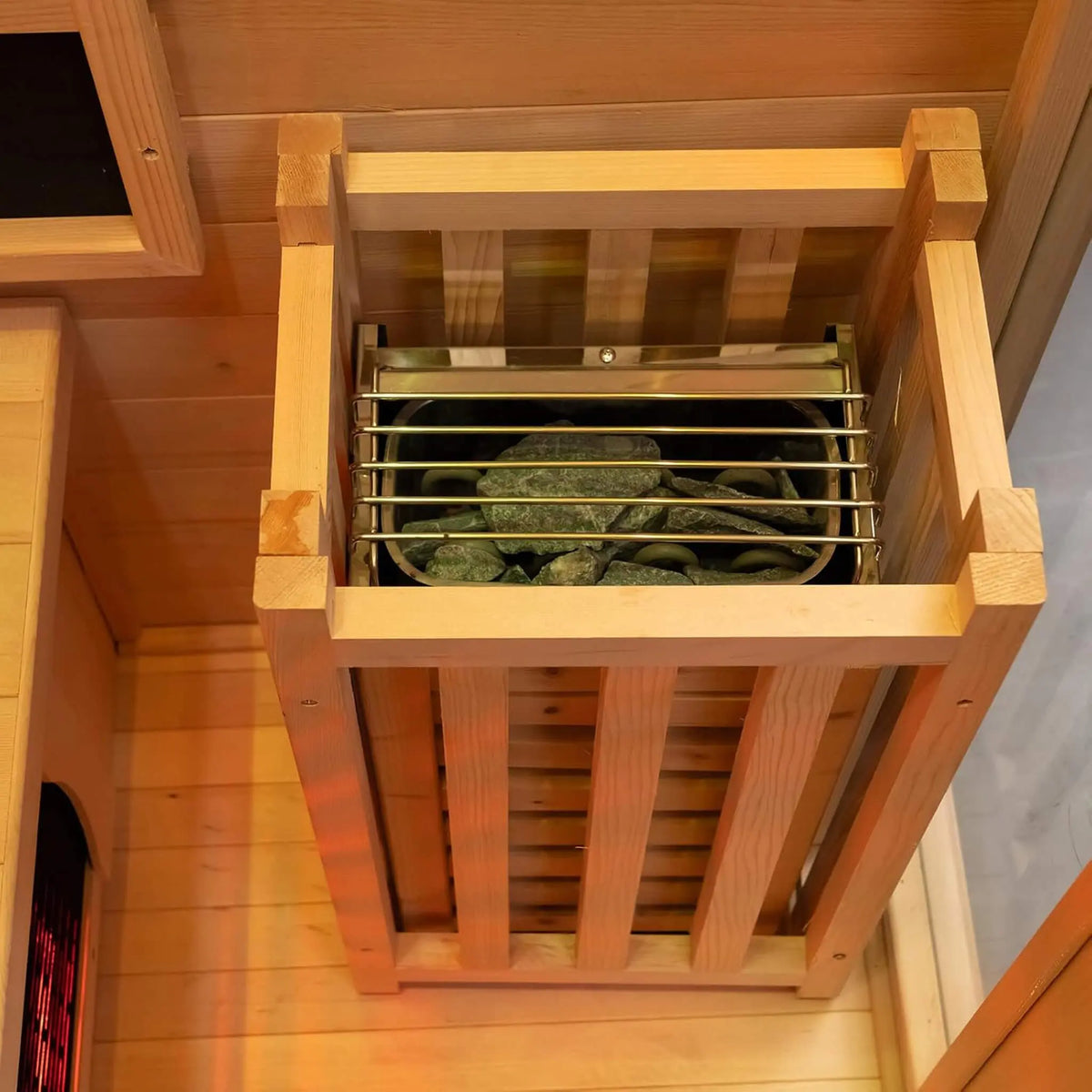 Luma 2-Person Indoor Hybrid Sauna Room With Infrared And 3.5KW Steam Heater [Made-To-Order] (SAK83750) SAKSBY WHOLESALE